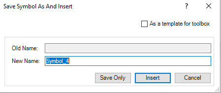 Dialog „Speichern unter und Einfügen“