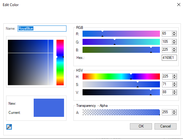 Colour selection