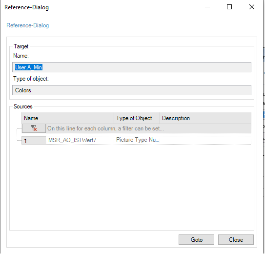 Referenzdialog