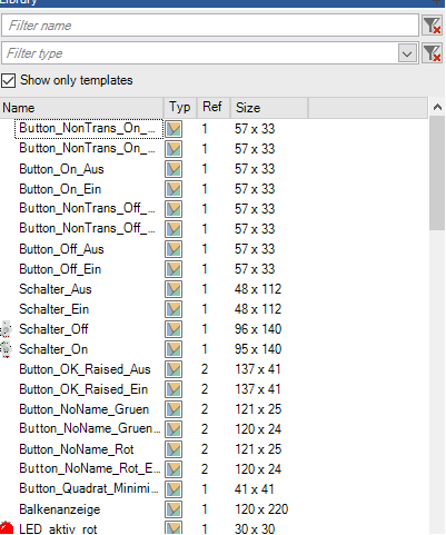 Symbolklassenimport aus dem Bibliotheksprojekt